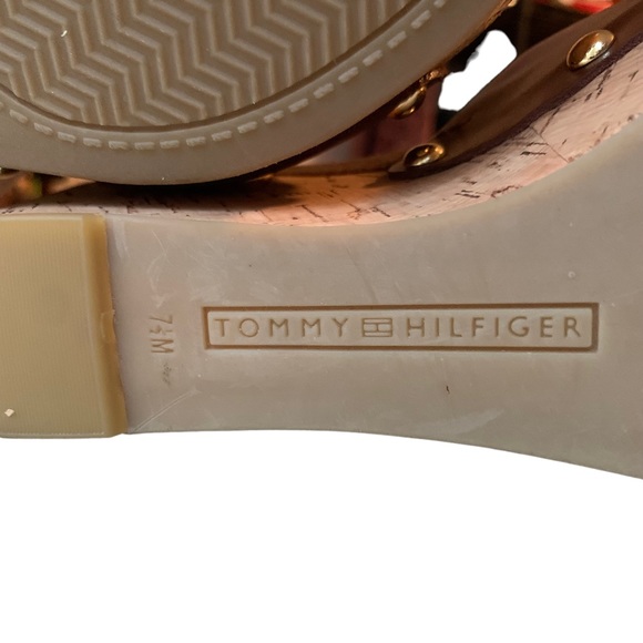 Tommy Hilfiger - Cork Wedge Sandals Size 7.5 - Picture 10 of 10